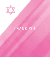 Pink Corners Bat Mitzvah Thank You
